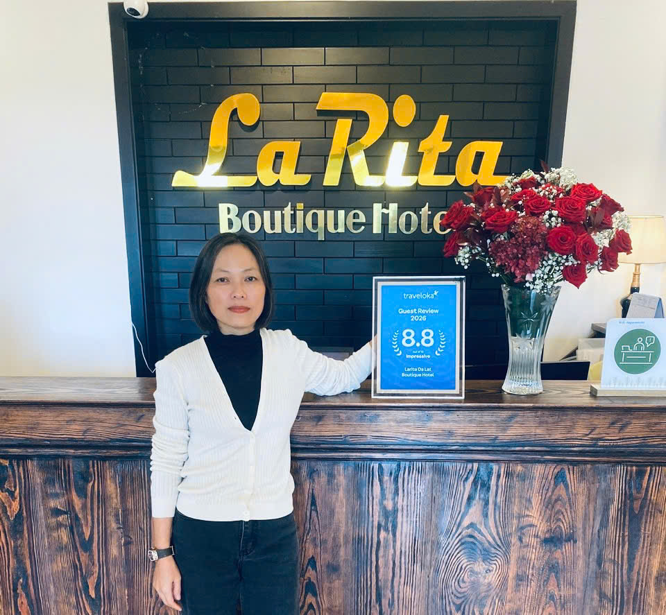 LaRita Dalat Boutique Hotel nhận giải thưởng Traveloka Top 100 khách sạn uy tín